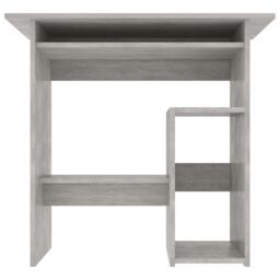 Berkfield Home Desk Concrete Grey 80x45x74 cm Engineered Wood - Size: 80 x 45 x 74 cm - thumbnail 5