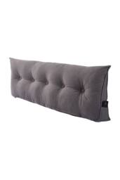 Living and Home Wedge Headboard Pillow with Removable Cover in Dark Grey - Size: Medium - thumbnail 4