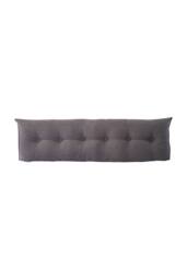 Living and Home Wedge Headboard Pillow with Removable Cover in Dark Grey - Size: Medium - thumbnail 3