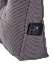Living and Home Wedge Headboard Pillow with Removable Cover in Dark Grey - Size: Medium - thumbnail 5