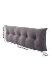 Living and Home Wedge Headboard Pillow with Removable Cover in Dark Grey - Size: Medium - thumbnail 9