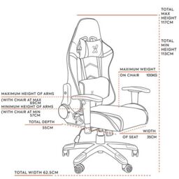 X Rocker Agility Compact Ergonomic Gaming Chair, Reclining, Adjustable in Green - thumbnail 9