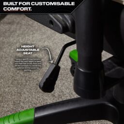 X Rocker Agility Compact Ergonomic Gaming Chair, Reclining, Adjustable in Green - thumbnail 5