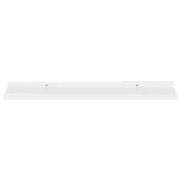 Berkfield Home Wall Shelves 2 pcs High Gloss White 60x9x3 cm - Size: 60 x 9 x 3 cm - thumbnail 5