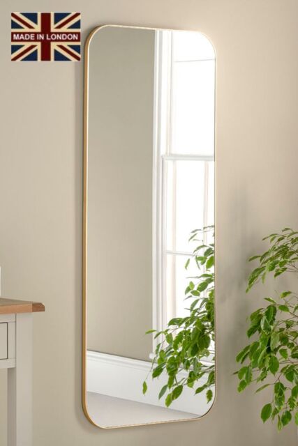 Yearn Mirrors Large Full Length Gold Radius Corner Mirror 150x60cm - Size: 150x60 cm - image 1