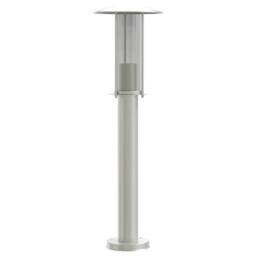 Berkfield Home Outdoor Floor Lamp Silver 60 cm Stainless Steel - thumbnail 4