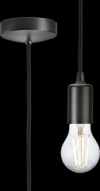 Netlighting Knightsbridge 1.8m E27 Contemporary Pendant Set Smoked Bronze 8270LSB in Brown - image 1