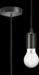 Netlighting Knightsbridge 1.8m E27 Contemporary Pendant Set Smoked Bronze 8270LSB in Brown - thumbnail 1