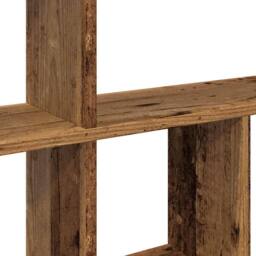 Berkfield Home Decorative Wall Shelf Old Wood 100x18x53 cm Engineered Wood in Brown - Size: 100 x 18 x 53 cm - thumbnail 7