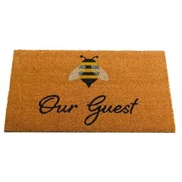 Marco Paul Tan Coir 'Bee Our Guest' Bumblebee Nonslip Doormat 75x45cm - Size: Medium - thumbnail 2
