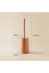 Cosmic Toilet Brush Free-standing Polyresin Volcano Saona Collection in Black - thumbnail 5