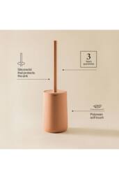 Cosmic Toilet Brush Free-standing Polyresin Volcano Saona Collection in Black - thumbnail 3