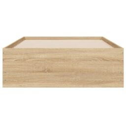 Berkfield Home Bed Frame with Drawers without Mattress Sonoma Oak 75x190 cm Small Single in Brown - thumbnail 6