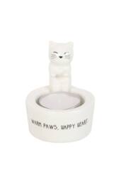 KDMD Warm Paws Cat Tealight Holder - Cozy Home Decor & Gift in White - thumbnail 2