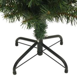 Berkfield Home Slim Artificial Christmas Tree with Stand Green 180 cm PVC - thumbnail 6