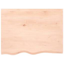 Berkfield Home Basin Shelf Wall Mounted Steel & Solid Wood Oak in Natural - thumbnail 8