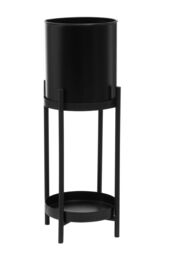 Orsina Two Tier Plant Stand, Versatile Display Garden Flower Stand, Lightweight Garden Plant Pot Stand in Black - thumbnail 2