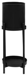 Orsina Two Tier Plant Stand, Versatile Display Garden Flower Stand, Lightweight Garden Plant Pot Stand in Black - thumbnail 1