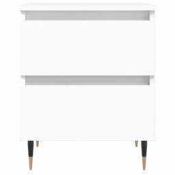 Berkfield Home Bedside Cabinet White 40x35x50 cm Engineered Wood - Size: 40 x 35 x 50 cm - thumbnail 5