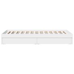 Berkfield Home Modern Bed Frame with Drawers without Mattress White 75x190 cm Sm - Size: Small Single - thumbnail 5