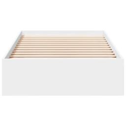 Berkfield Home Modern Bed Frame with Drawers without Mattress White 75x190 cm Sm - Size: Small Single - thumbnail 4