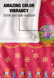 Sesame Street Furry Friends Forever Wreath Pattern Silky Touch Super Soft Throw Blanket 152 X 127 cm in White - thumbnail 4