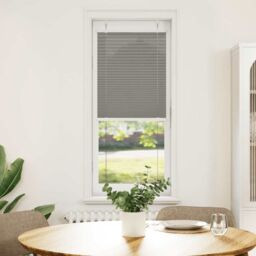 Berkfield Home Pleated Blind Anthracite 45x100 cm Fabric Width 44.4 cm Polyester in Black - thumbnail 1