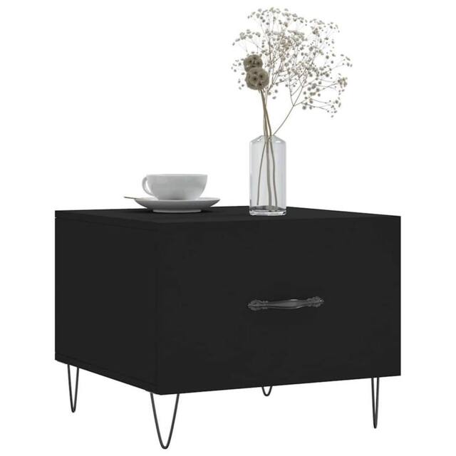 Berkfield Home Decorative Coffee Tables 2 pcs Black 50x50x40 cm Engineered Wood - Size: 50 x 50 x 40 cm - image 1