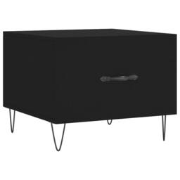 Berkfield Home Decorative Coffee Tables 2 pcs Black 50x50x40 cm Engineered Wood - Size: 50 x 50 x 40 cm - thumbnail 5