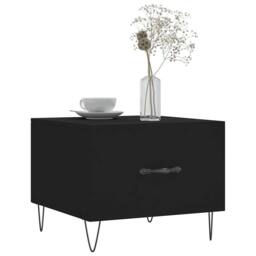 Berkfield Home Decorative Coffee Tables 2 pcs Black 50x50x40 cm Engineered Wood - Size: 50 x 50 x 40 cm - thumbnail 1