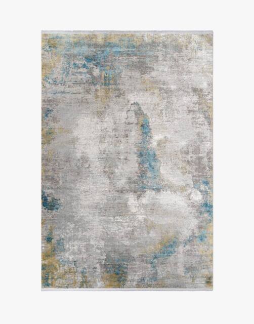 Gooch Luxury Rugs Toros Illusion Distressed Area Rug in Blue - Size: 180 cm x 120 cm - image 1