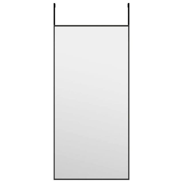 Berkfield Home Door Mirror Black 30x60 cm Glass & Aluminium - image 1