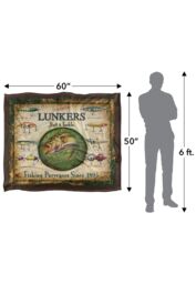 JQ Licensing Lunkers Bait Tackle Sign Silky Touch Super Soft Throw Blanket 152 X 127 cm in White - thumbnail 5