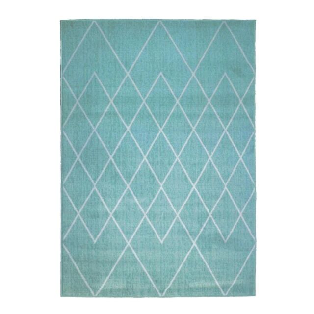 THE RUGS Maestro Collection Berber Design Rug in Duck Egg Blue - 3649 BS33 - Size: 80 cm x 150 cm - image 1
