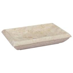 Berkfield Home Sink Cream 50x35x10 cm Marble - Size: 50 x 35 x 10 cm