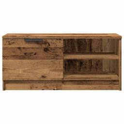 Berkfield Home TV Cabinets 2 pcs Old Wood 80x35x36.5 cm Engineered Wood in Brown - thumbnail 6