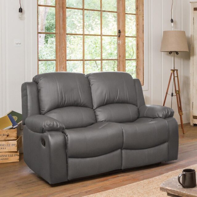 Artemis Home Glendale 2 Seat Manual Recliner Sofa in Grey - image 1