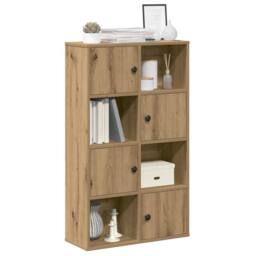 Berkfield Home Durable Bookcase Artisan Oak 60x24x101.5 cm Engineered Wood in Brown - thumbnail 2