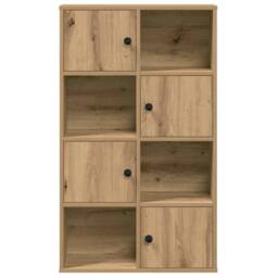 Berkfield Home Durable Bookcase Artisan Oak 60x24x101.5 cm Engineered Wood in Brown - thumbnail 4