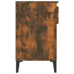 Berkfield Home Shoe Cabinet Smoked Oak 102x36x60 cm Engineered Wood in Brown - Size: 102 x 36 x 60 cm - thumbnail 8