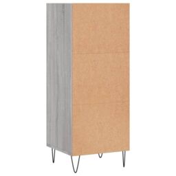 Berkfield Home Sideboard Grey Sonoma 34.5x32.5x90 cm Engineered Wood - thumbnail 6