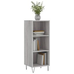 Berkfield Home Sideboard Grey Sonoma 34.5x32.5x90 cm Engineered Wood - thumbnail 3