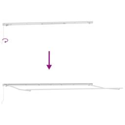 Berkfield Home Manual Retractable Awning Yellow & Orange 600x300 cm - thumbnail 9