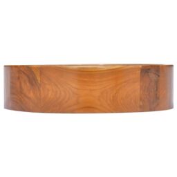 Berkfield Home Basin Solid Teak Wood Œ¶40x10 cm in Brown - Size: 40x10 cm - thumbnail 4