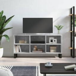 Berkfield Home TV Cabinet Concrete Grey 103.5x30x50 cm Engineered Wood - thumbnail 2