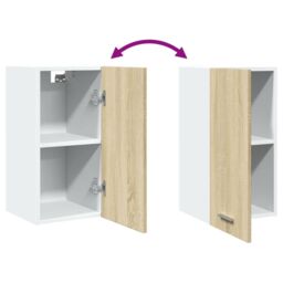 Berkfield Home Hanging Cabinet Lyon Sonoma Oak 29.5x31x60 cm Engineered Wood in Brown - thumbnail 8