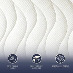 The White Stone Ergonomic & Breathable Mattress, 20 cm, with High Firmness in White - Size: Small Double - thumbnail 4