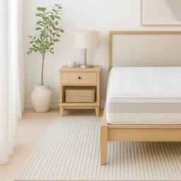 The White Stone Ergonomic & Breathable Mattress, 20 cm, with High Firmness in White - Size: Small Double - thumbnail 6