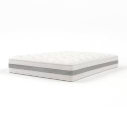 The White Stone Ergonomic & Breathable Mattress, 20 cm, with High Firmness in White - Size: Small Double