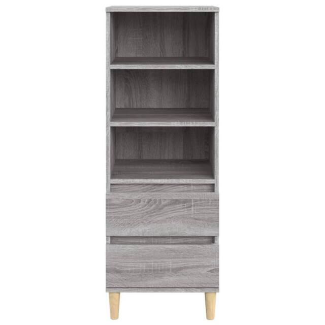 Berkfield Home Highboard Grey Sonoma 40x36x110 cm Engineered Wood - Size: 40 x 36 x 110 cm - image 1